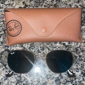 NWOT ray ban hexagonal flat sunglasses
